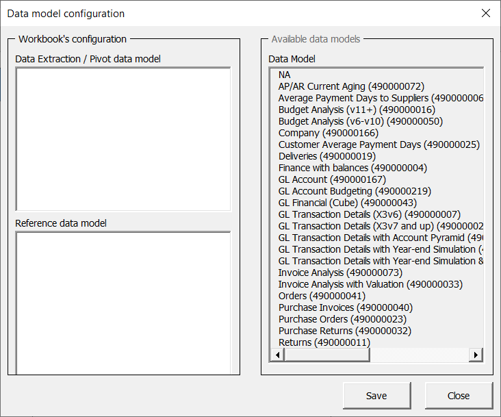 Data Model Configuration
