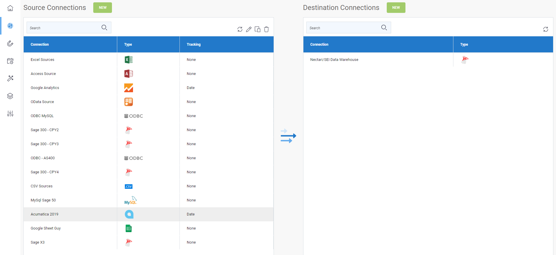 Programm Connection Managing Connections
