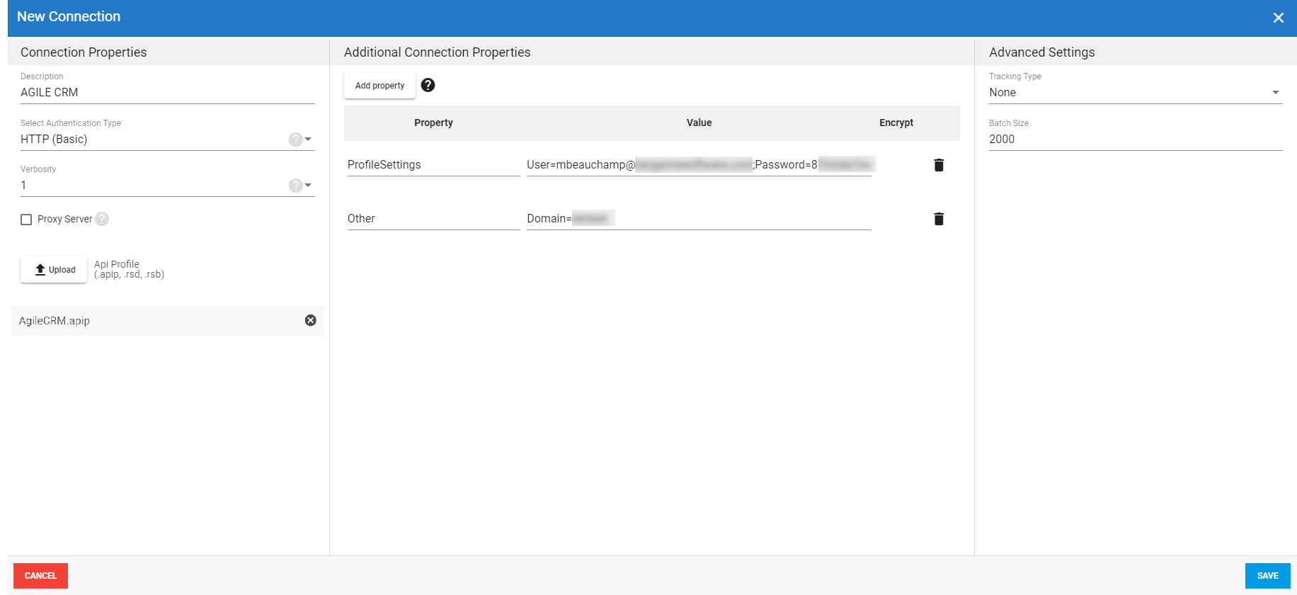Custom API Settings