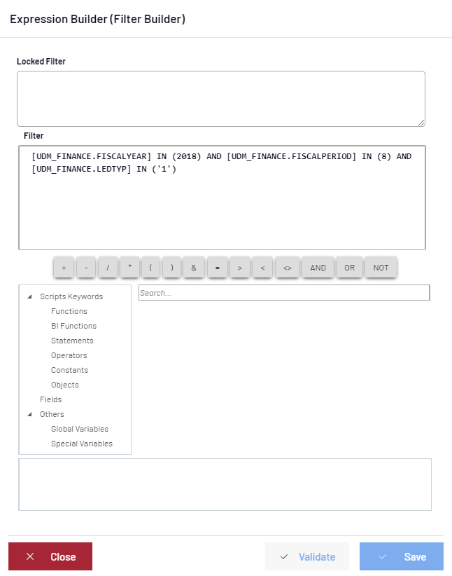 Advanced Filters