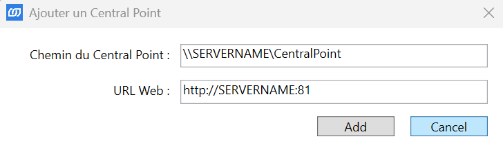 Ajouter un Central Point sur site