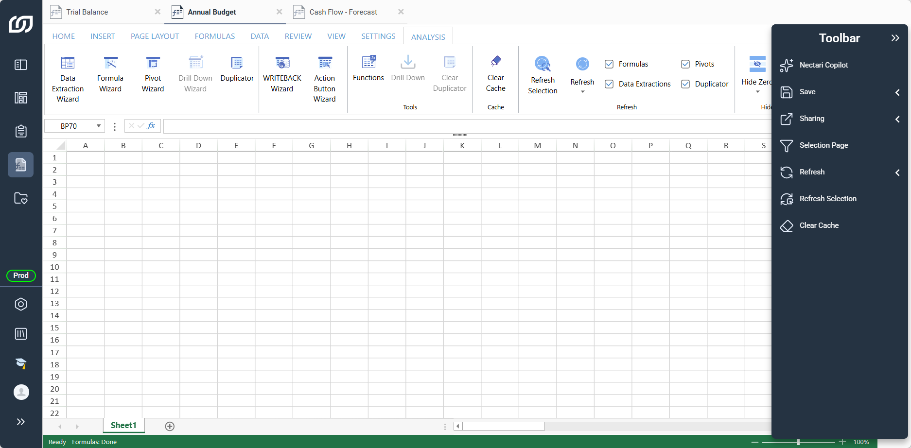 Workbook Workspace