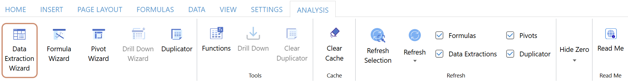 Data Extraction Wizard